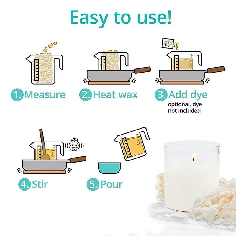 1kg/500/250/100g Pure Soy Wax  - Candle Making Products ulasan dan harga
