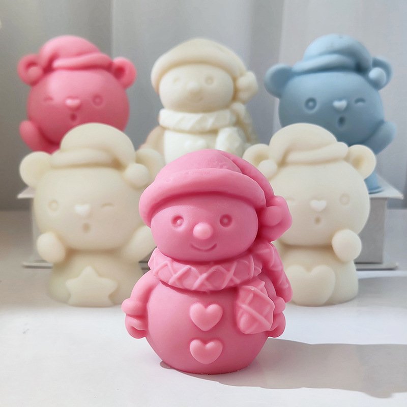 Christmas Snowman Silicone Mol - Candle Making Essentials ulasan dan harga
