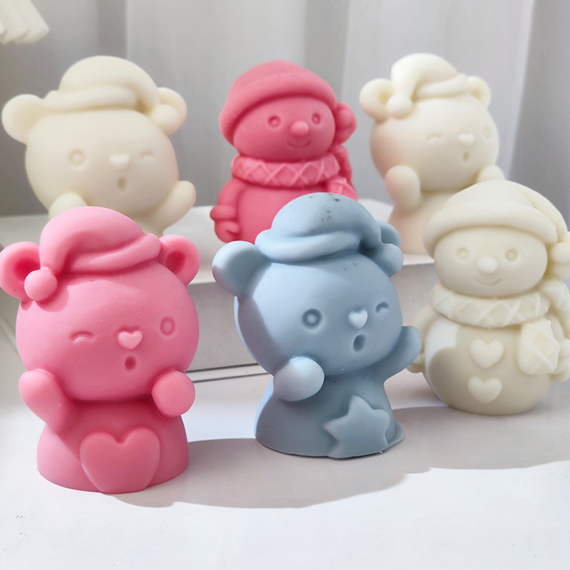 Christmas Snowman Silicone Mol - Candle Making Essentials ulasan dan harga