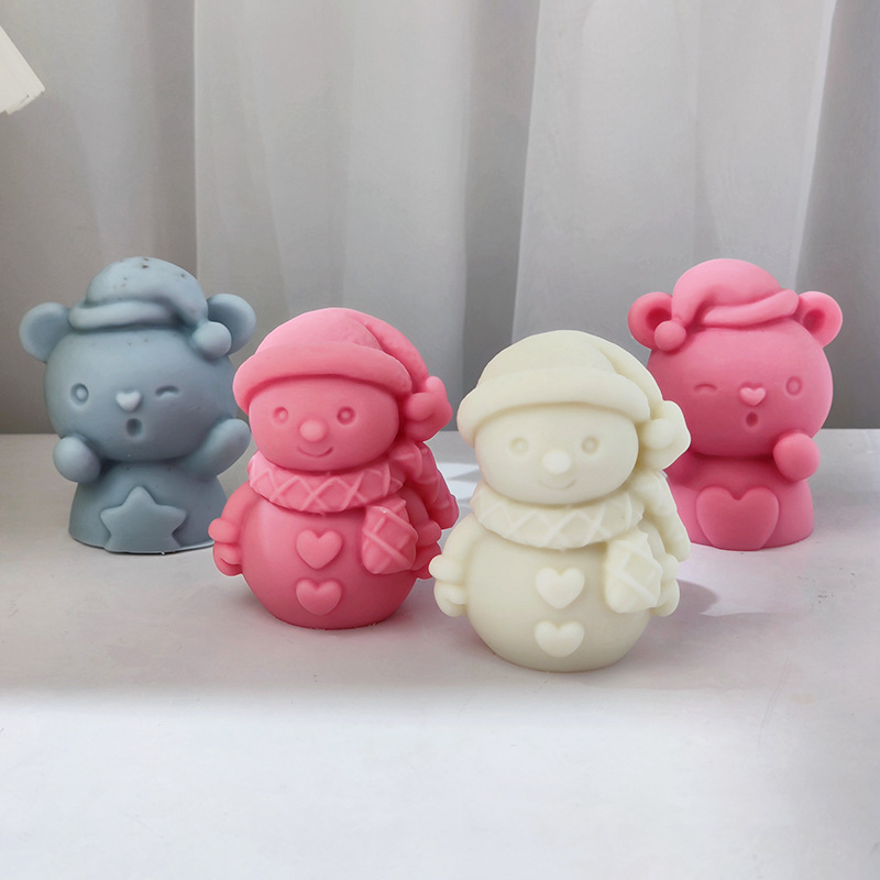 Christmas Snowman Silicone Mol - Candle Making Essentials ulasan dan harga