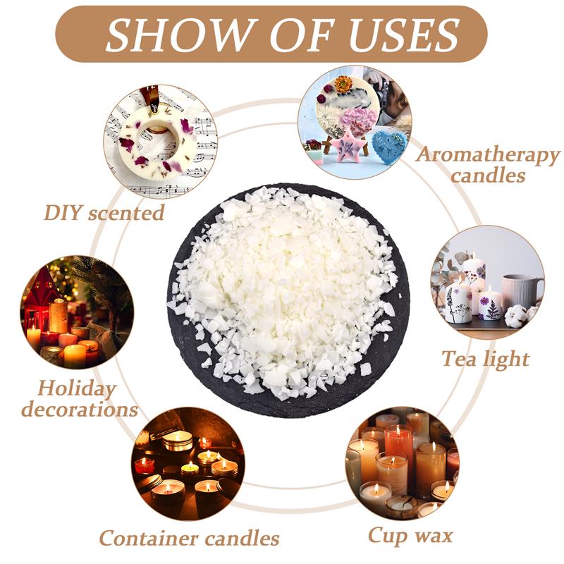 50-1000g Natural Pure Soy Wax  - Candle Making Essentials ulasan dan harga
