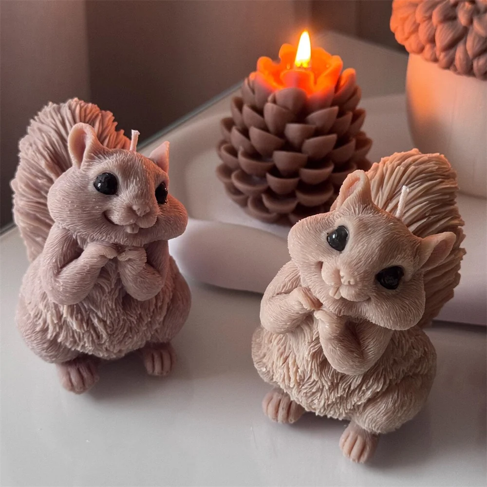 Cute Squirrel Candle Silicone  - Candle Making Essentials ulasan dan harga