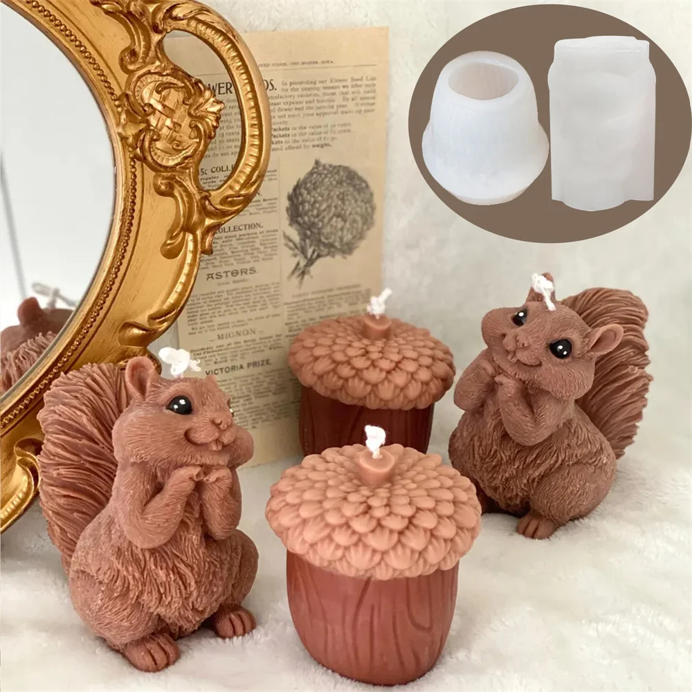 Cute Squirrel Candle Silicone  - Candle Making Essentials ulasan dan harga