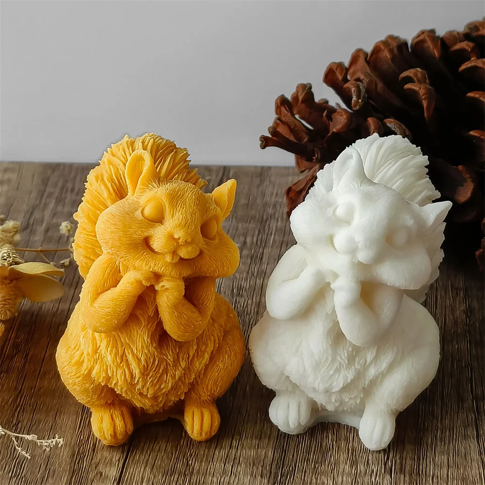 Cute Squirrel Candle Silicone  - Candle Making Essentials ulasan dan harga