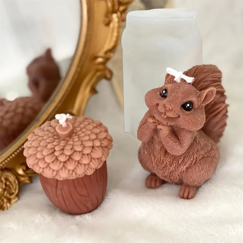 Cute Squirrel Candle Silicone  - Candle Making Essentials ulasan dan harga