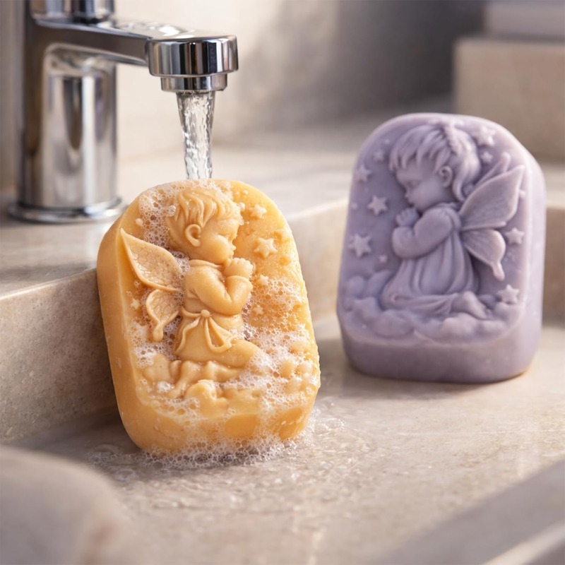 Angel Silicone Mold For Soap M - Candle Making Products ulasan dan harga