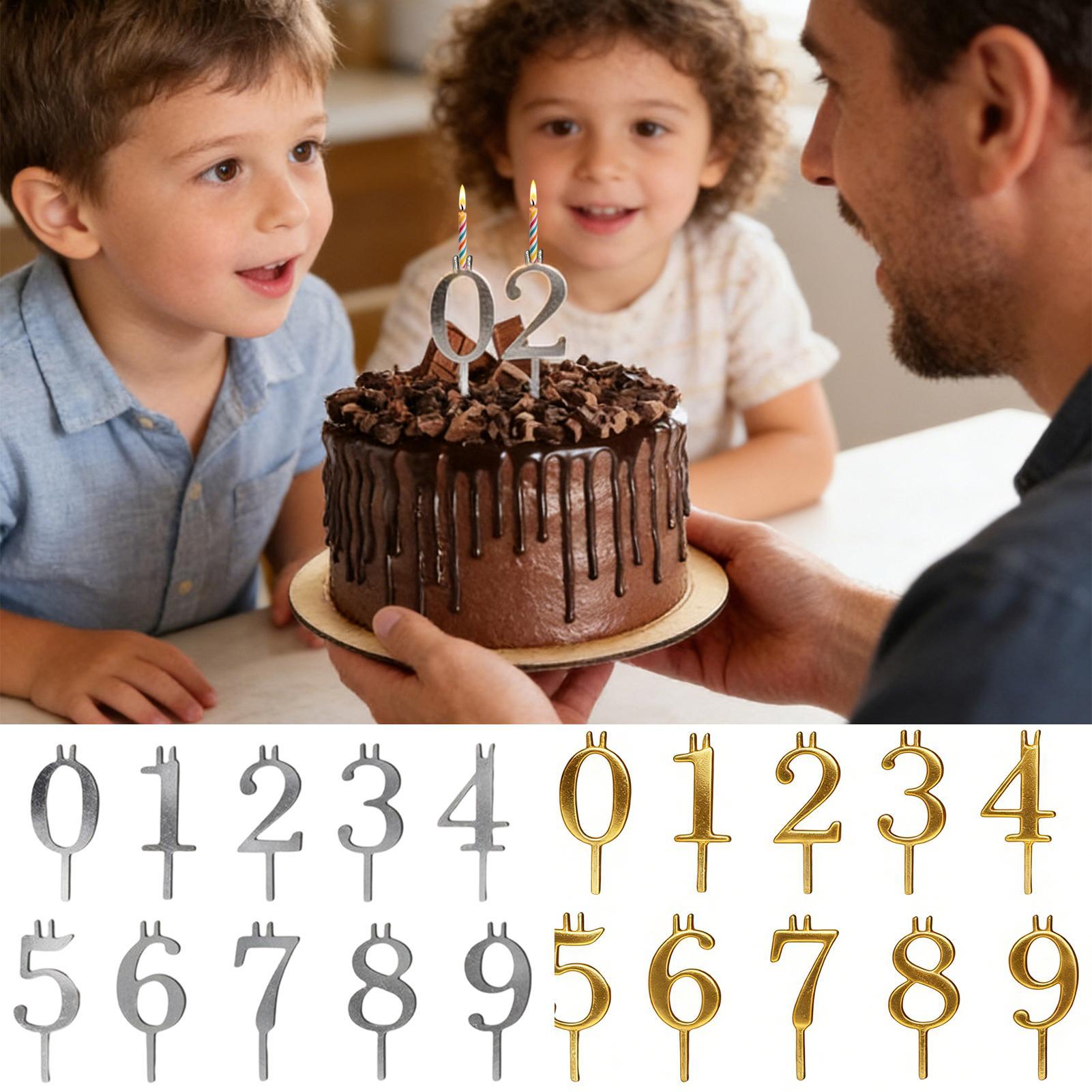 10pcs 0-9 Number Cake Toppers  - Candle Making Products ulasan dan harga